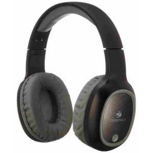 ZEBRONICS Zeb-Thunder Bluetooth Wireless Over Ear Headphone FM, with Mic (Black)